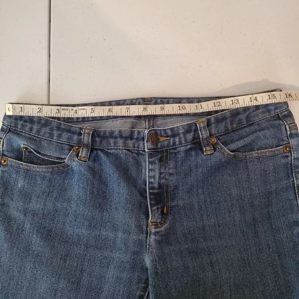 Michael Kors‎ Flare Jeans Womens 8 Stretch Denim Lowrise Cotton blend